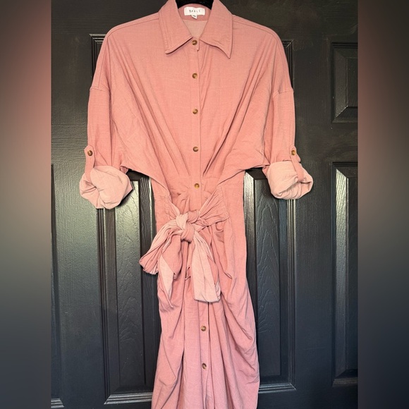 Anthropologie Mable Boheme Shirt Tie Dress size S - Picture 11 of 14